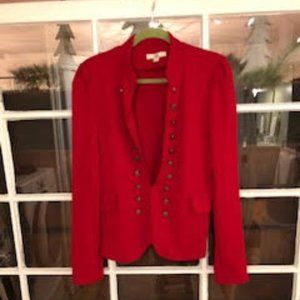Red Military Style Jacket by Ya LA